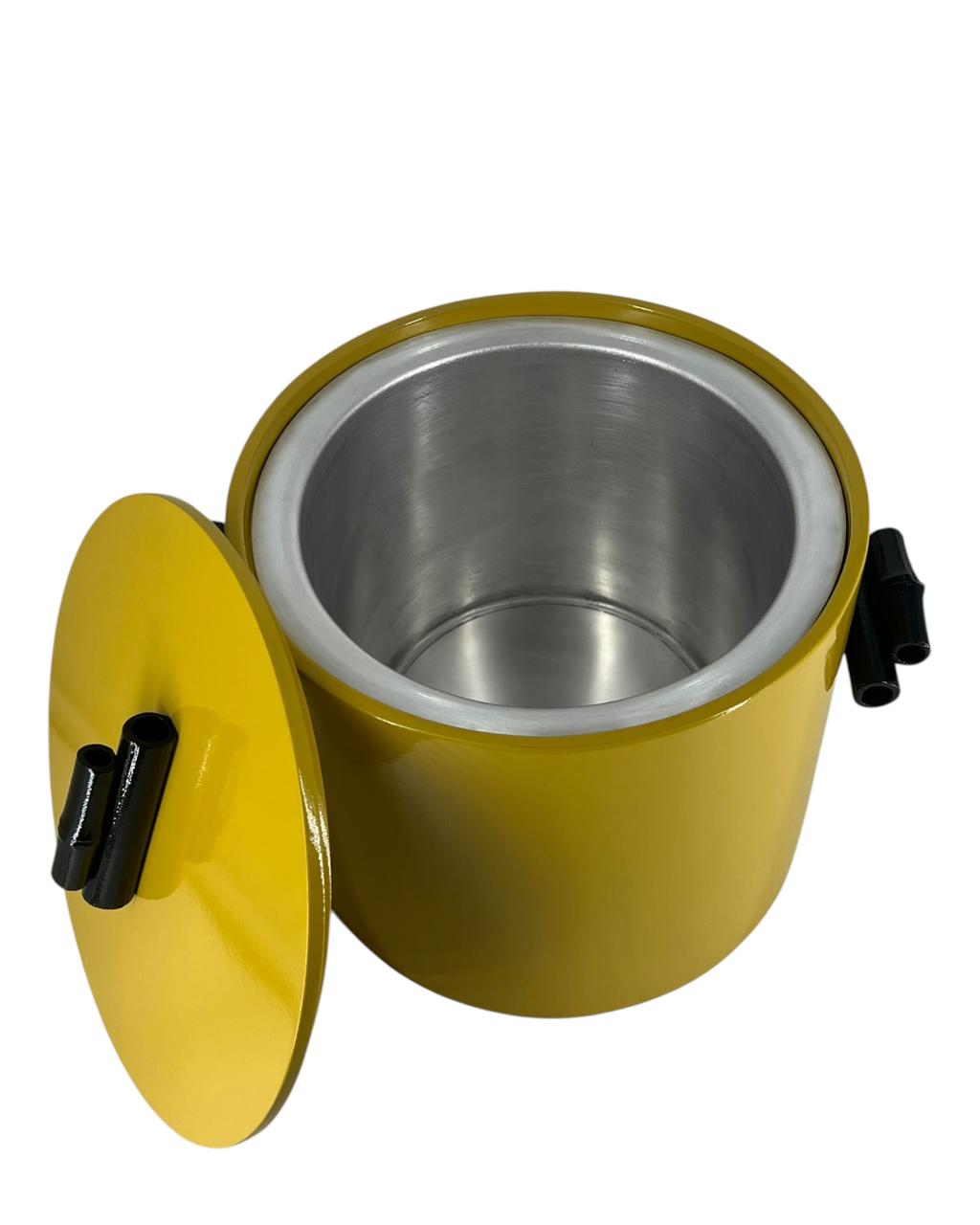 Balde de Gelo em Laca Amarelo