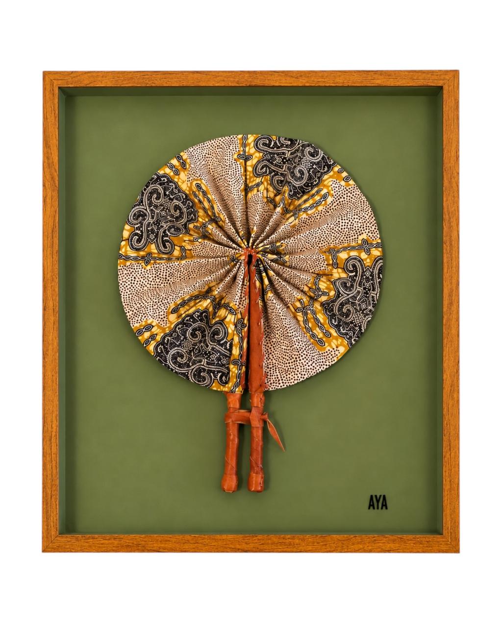 Quadro Leque Pano Akoué