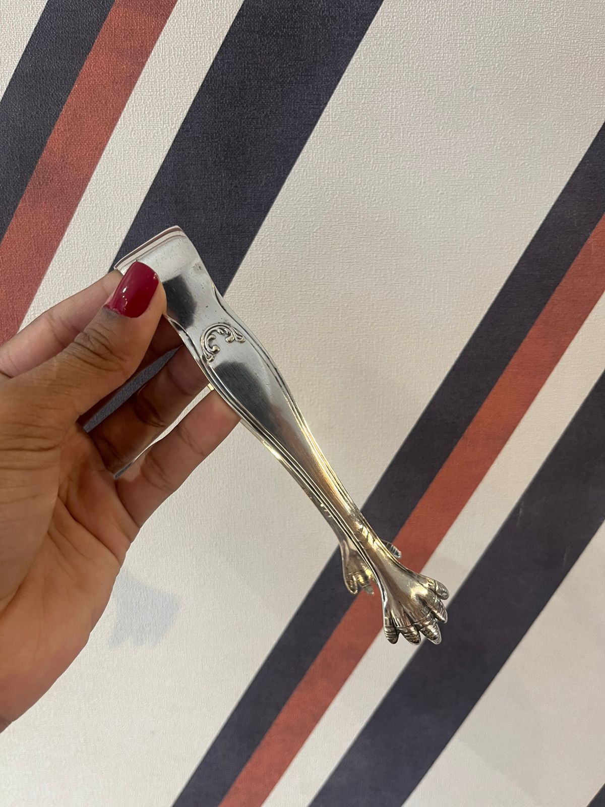 Pegador Gelo Metal Prateado