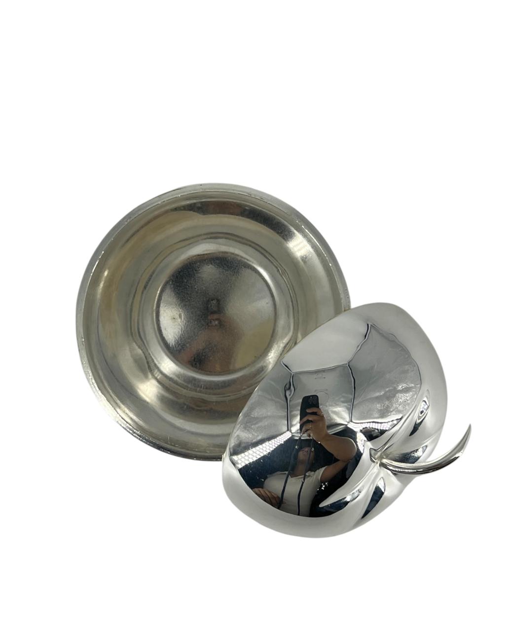 Açucareiro Maçã em Prata