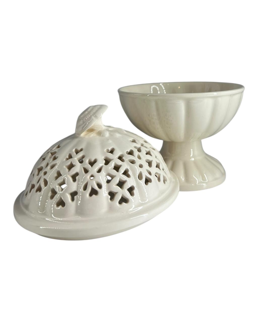Açucareiro c/ pé Royal Creamware