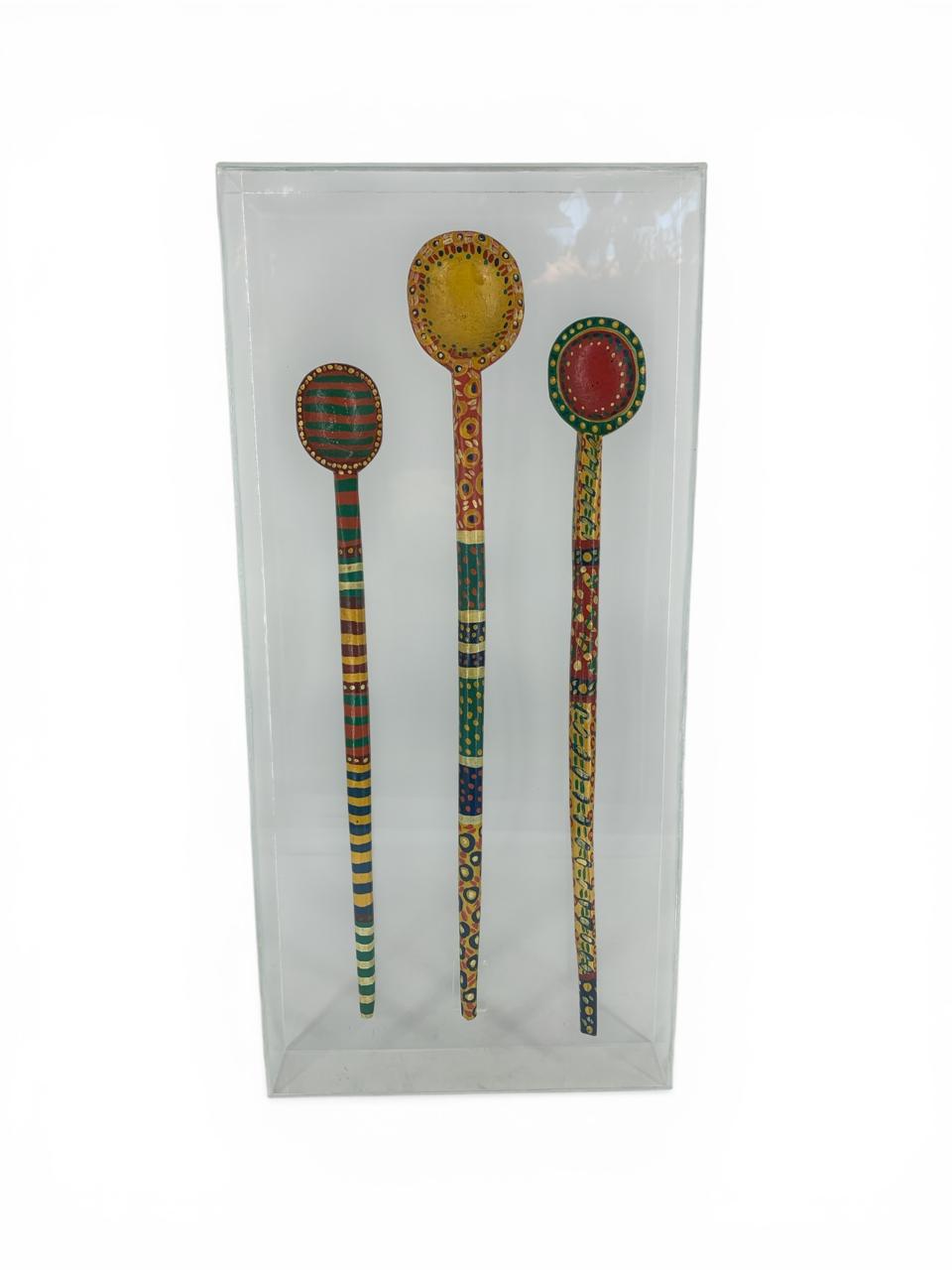 Colheres Africanas em Acrilico III