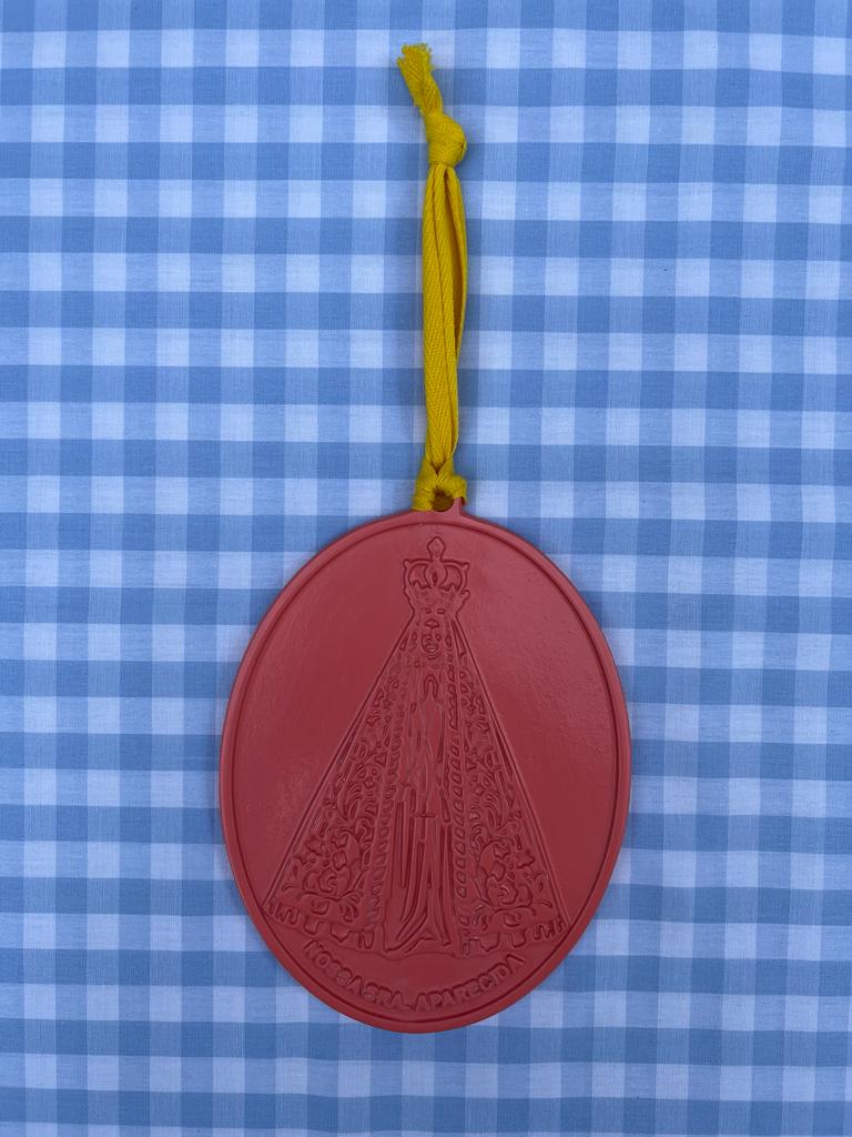 Medalha Nossa Senhora Aparecida G - Rosa