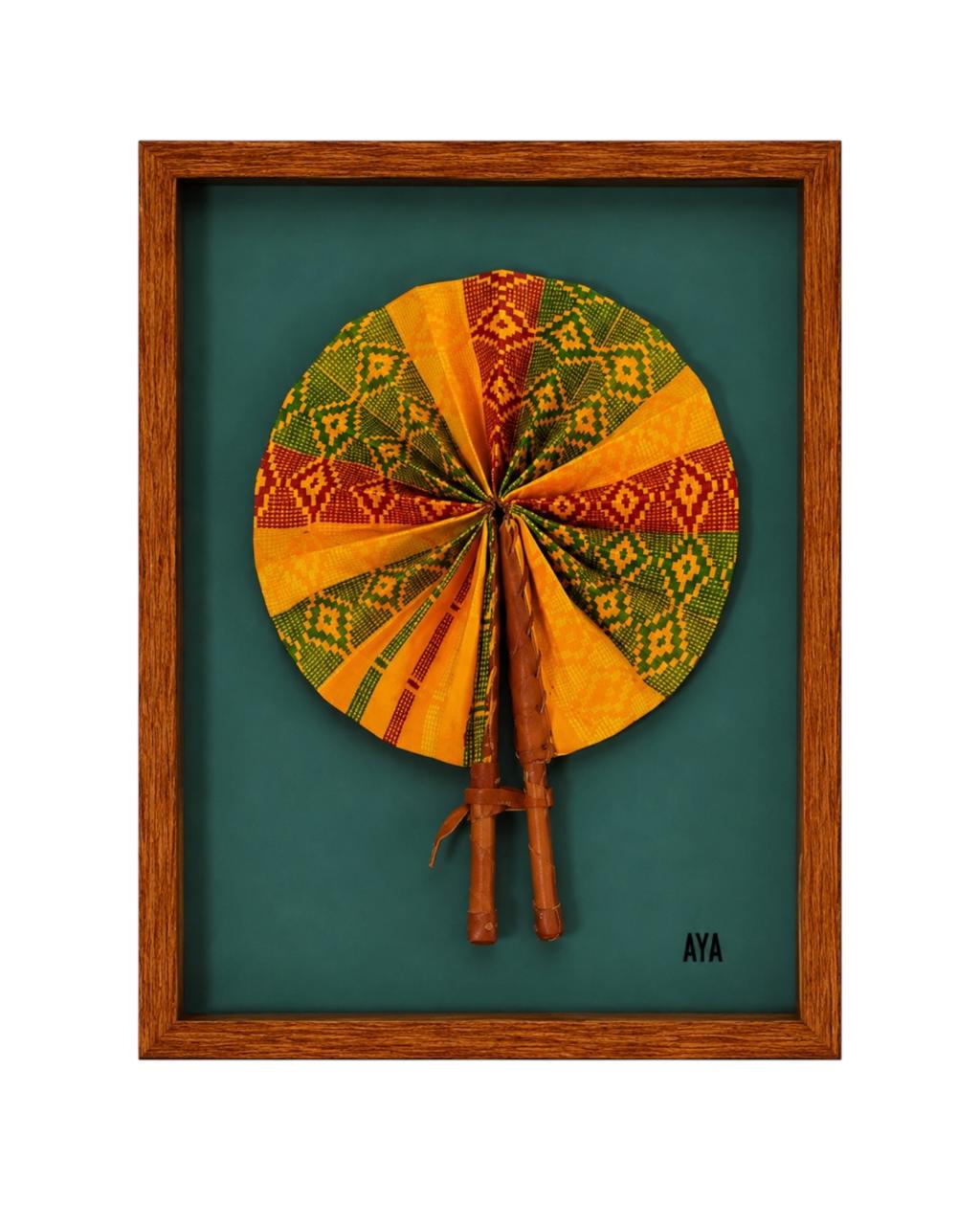 Quadro Leque Pano Néré