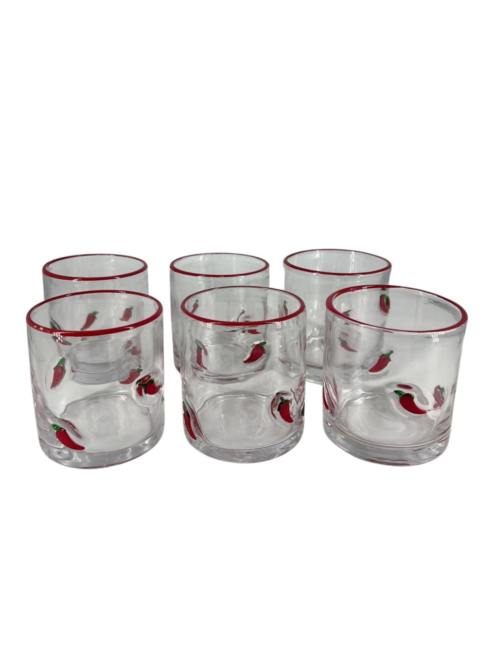 Set 6 Copos Pimenta