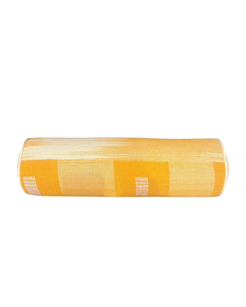 Almofada Rolo Khorogo Amarela 49x15