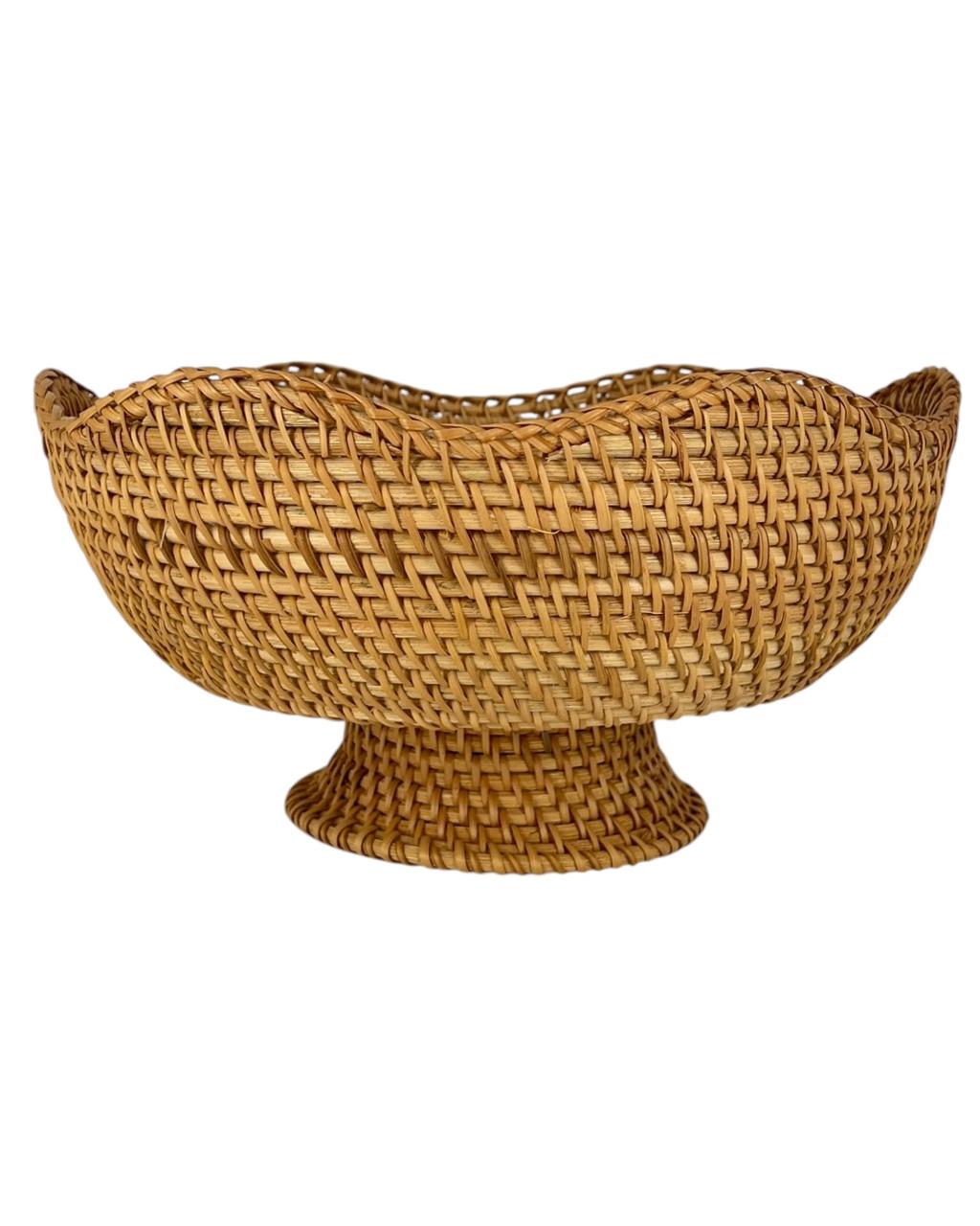 Cachepot C/ Pé Rattan M