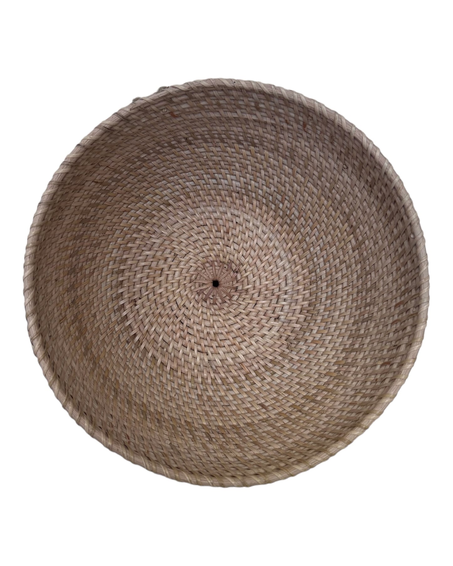 Cachepot Com Pé Rattan Alto