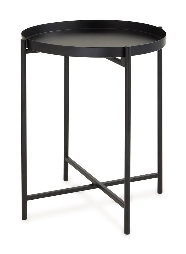 Mesa Em Metal Com Bandeja Preta