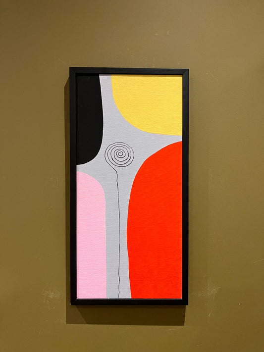 Geométrico Acrílico Sobre Tela 5 51X25