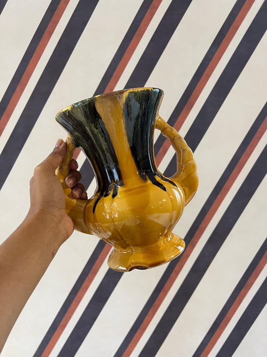 Vaso em Cerâmica Amarelo