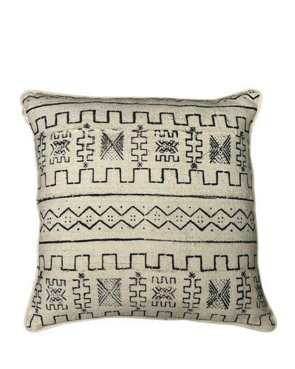Almofada Bogolan Burkina Faso 32 Branco 50x50