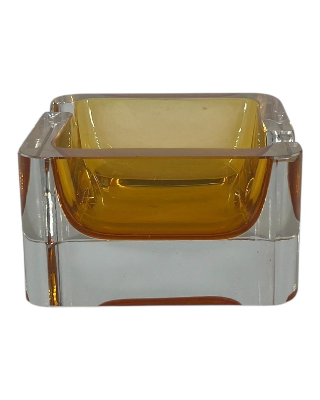 Cinzeiro Murano Ambar