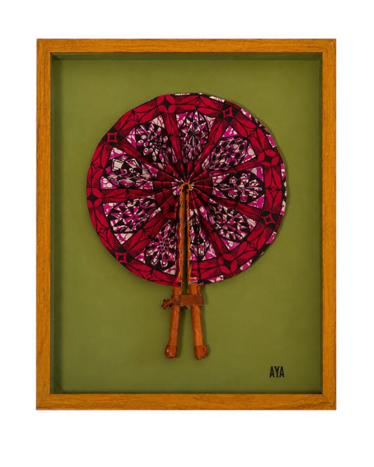 Quadro Leque Pano Saraca