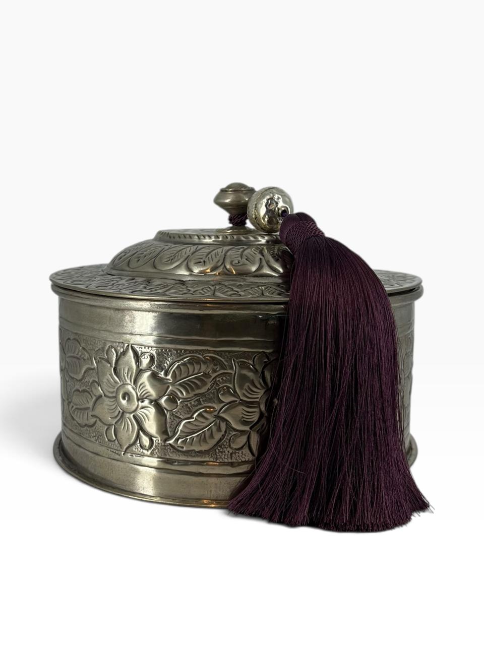 Caixa em Alpaca G Tassel Beringela