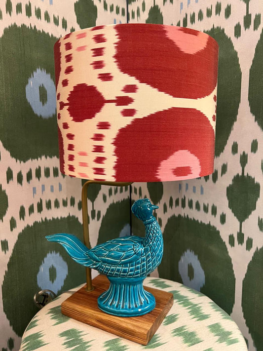 Base Abajur Faisão Azul