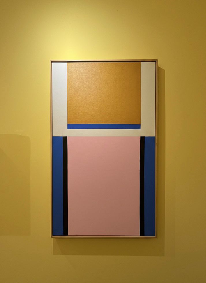 Geométrico Rosa e Azul 101 x 62