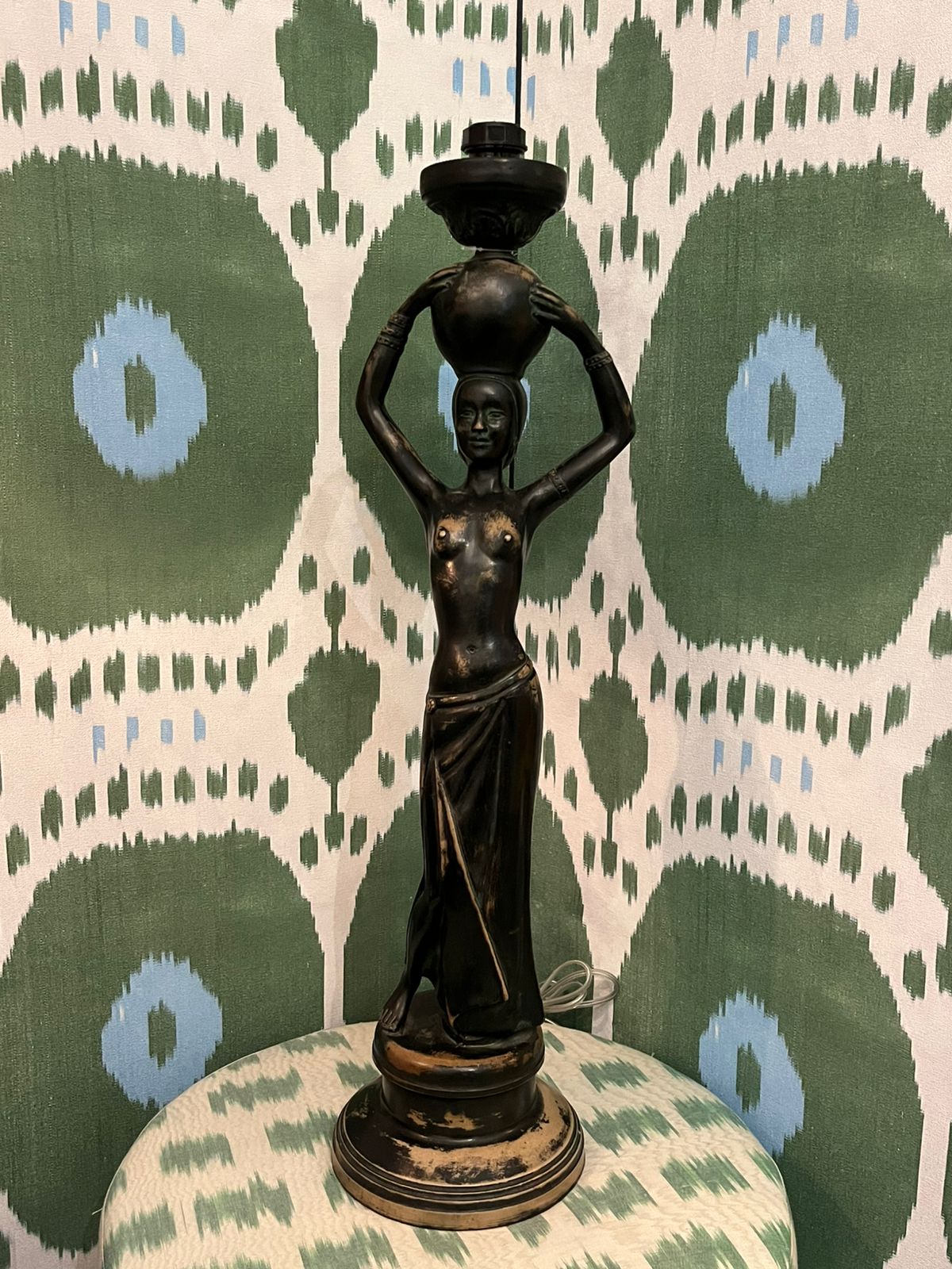 Base Abajur Vintage Mulher