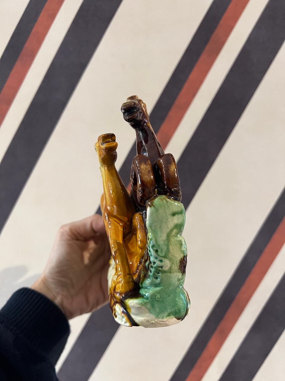 Escultura Cavalos Chinês