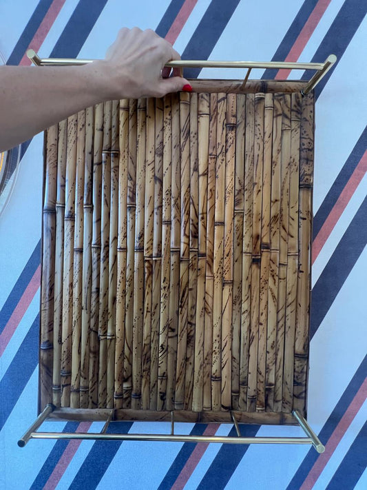 Bandeja em Bambu com Alça
