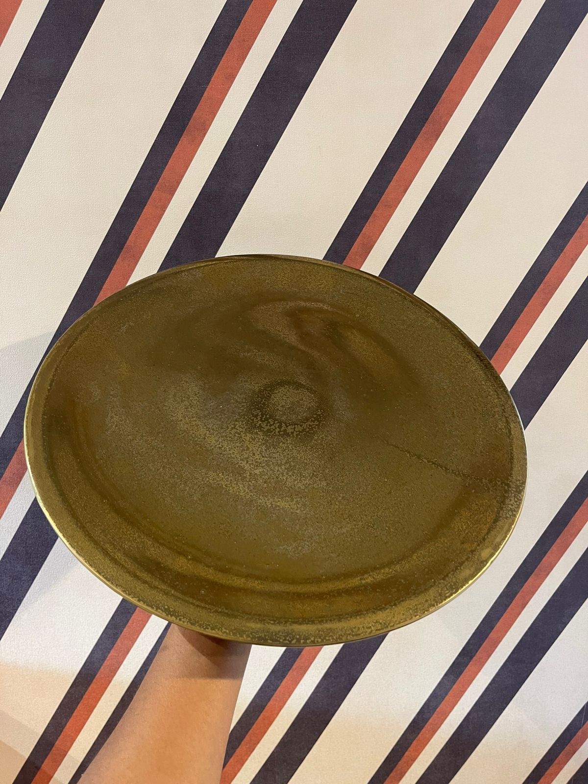 Centro de Mesa Metal Dourado