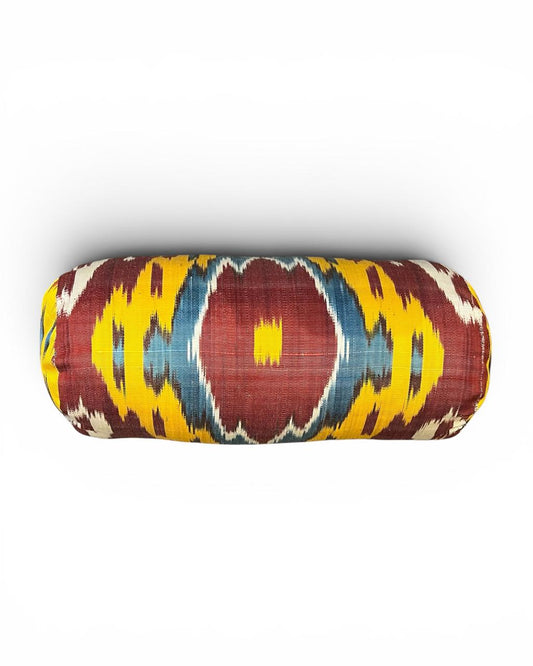 Almofada Rolo Ikat Colors 35x15