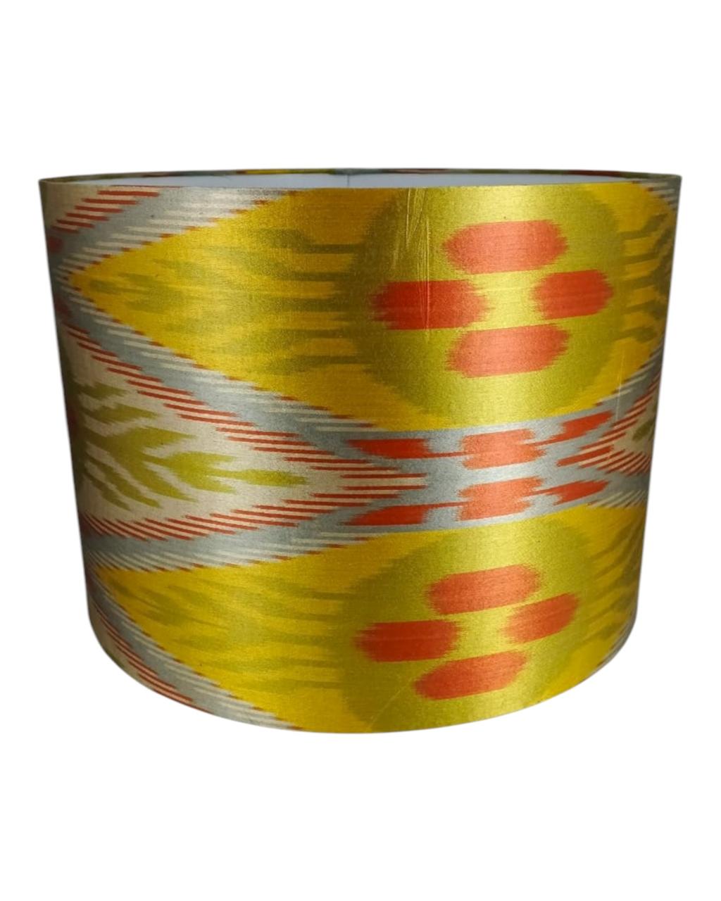 Cúpula Ikat Seda Amarela 40x28