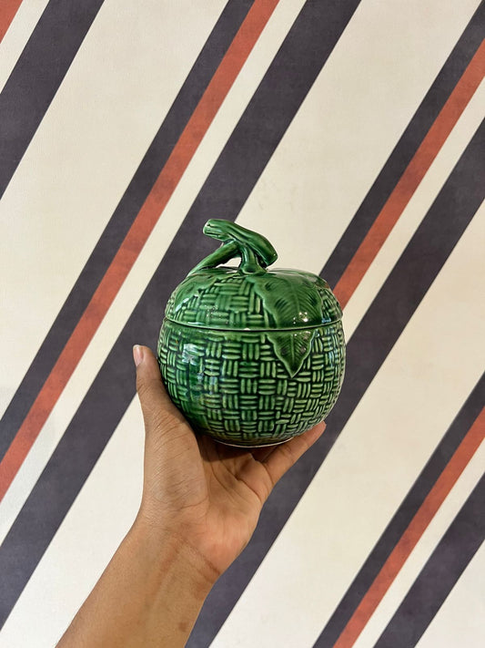 Biscoiteira em Cerâmica Verde