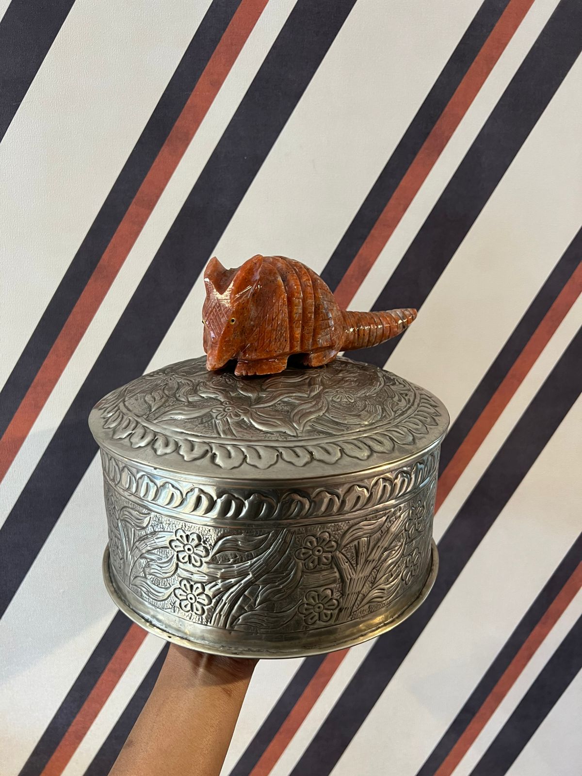 Caixa em Alpaca G Tatu Calcita