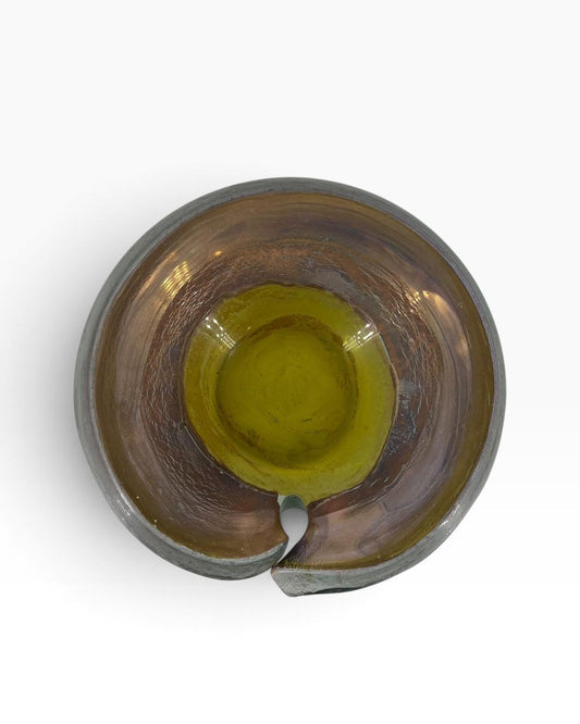 Cinzeiro Espiral Dourada