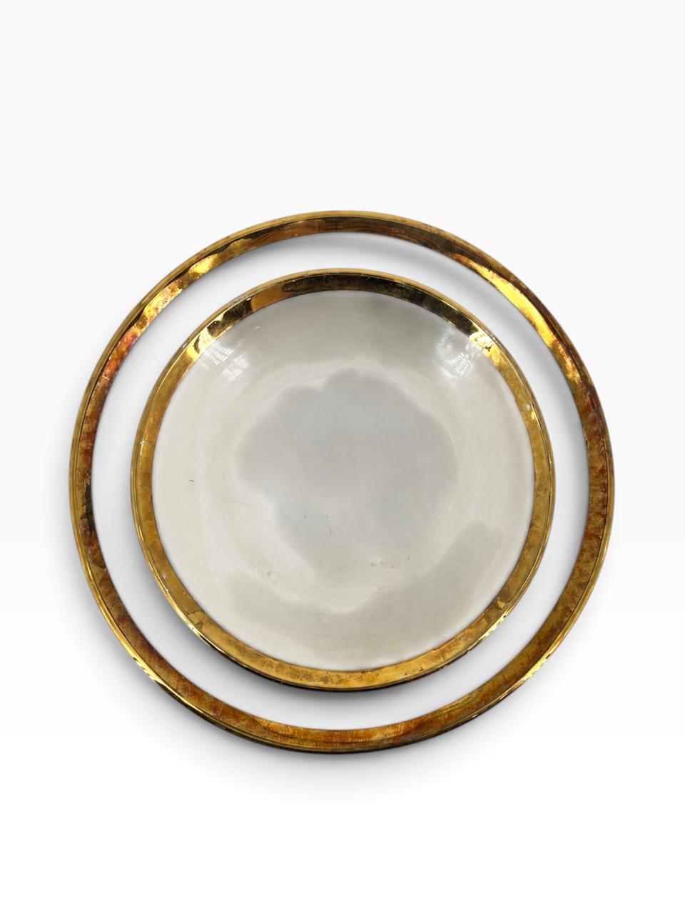 Set de 20 Pratos Ouro