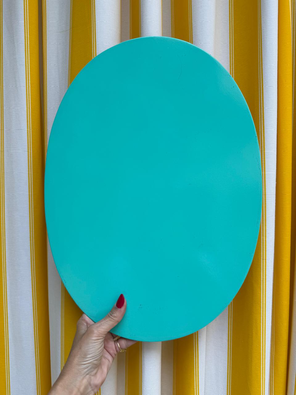 Jogo Americano Oval Turquesa