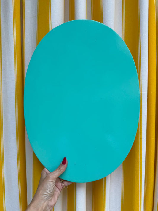 Jogo Americano Oval Turquesa