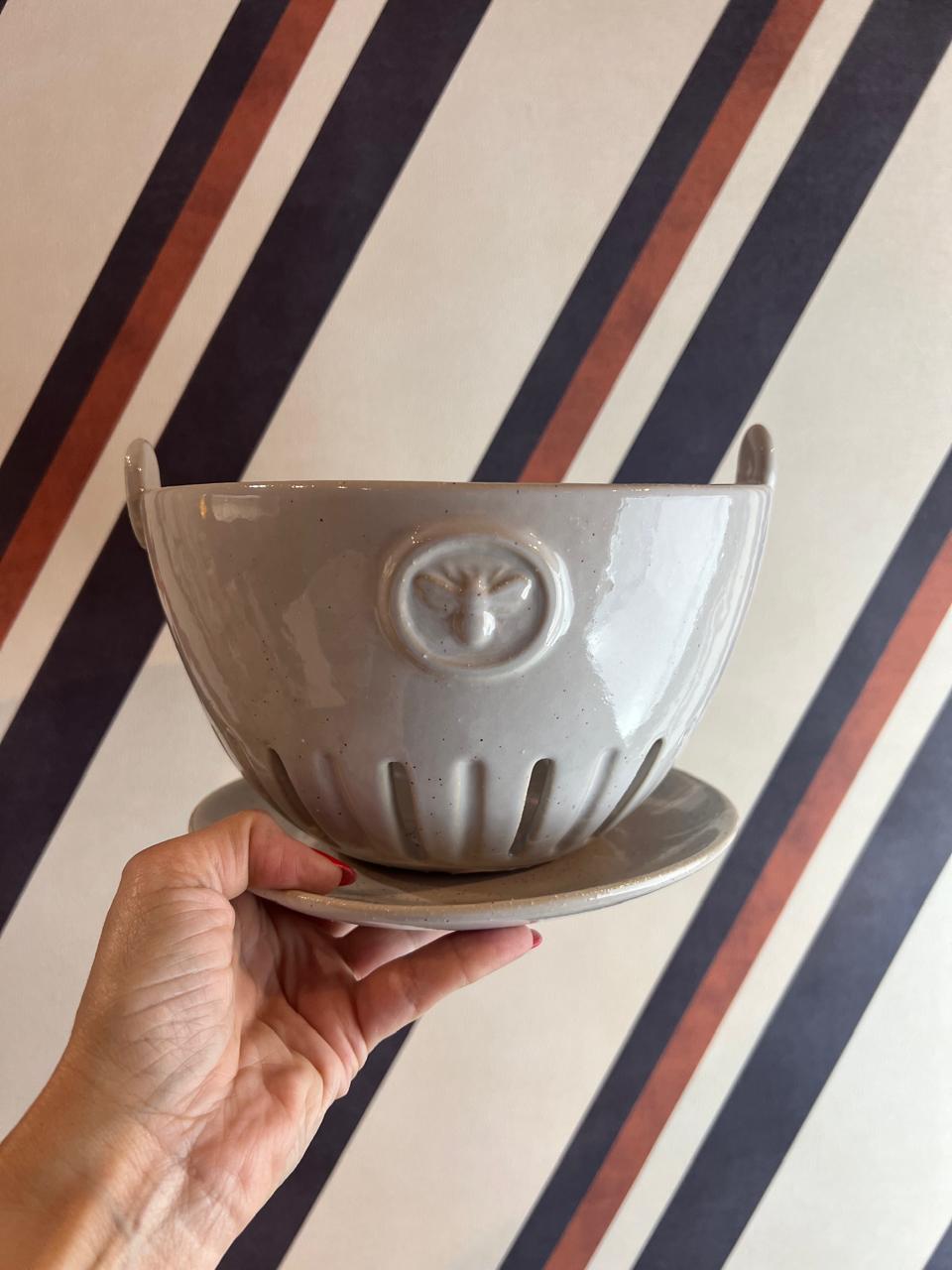 Bowl c/ Prato Stoneware Bee