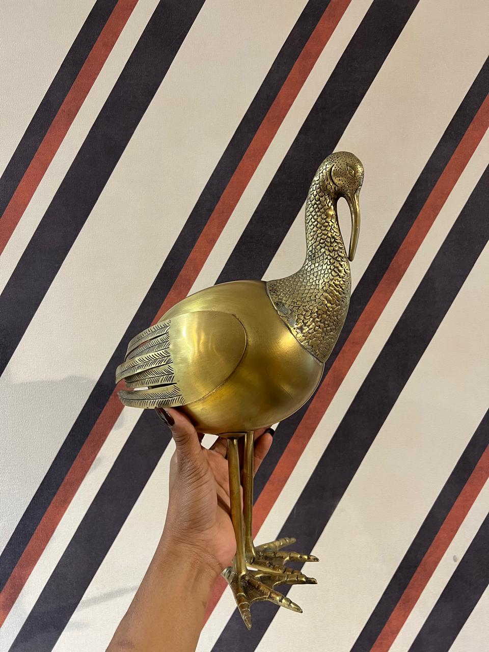 Escultura Latão Curicaca