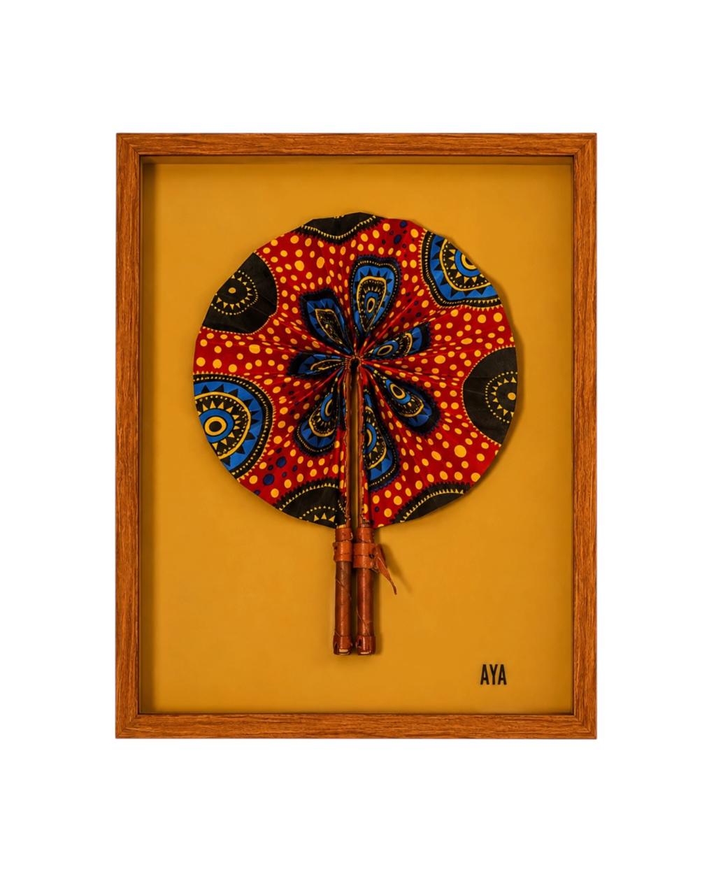 Quadro Leque Pano Kalanchoe
