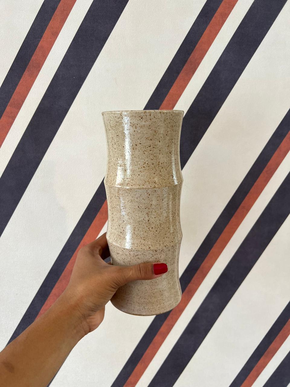 Vaso Bambu Bege M