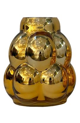 Vaso Bolhas Dourado M