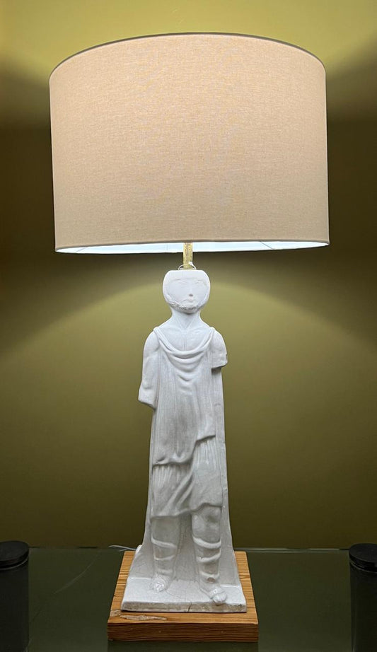 Base Abajur Cerâmica Homem Novo Mundo