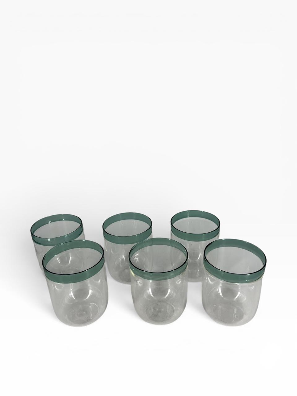 Set de 6 Copos Linear Verde