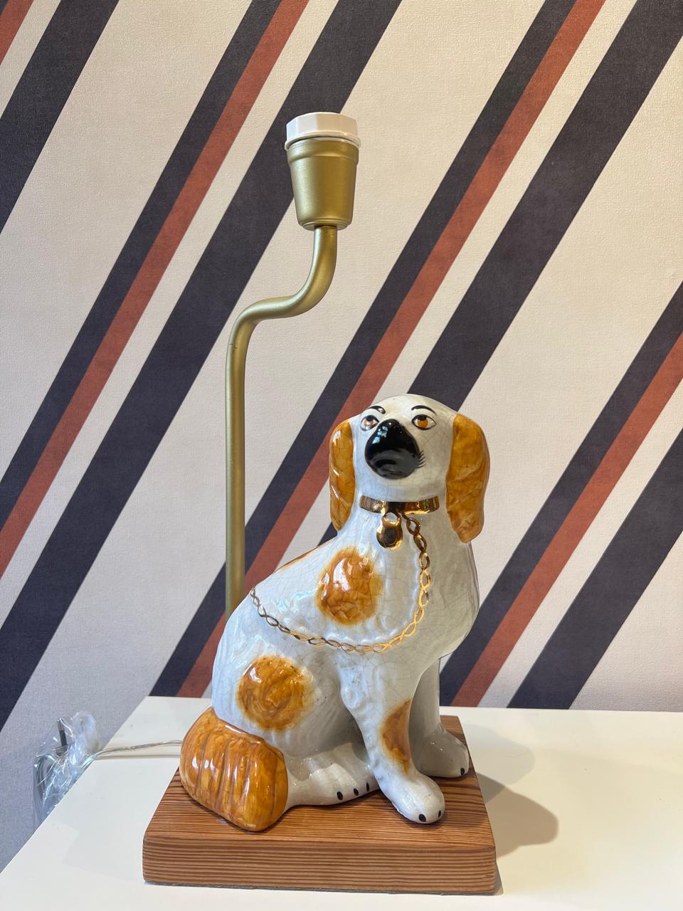 Base Abajur em Cerâmica Cachorro