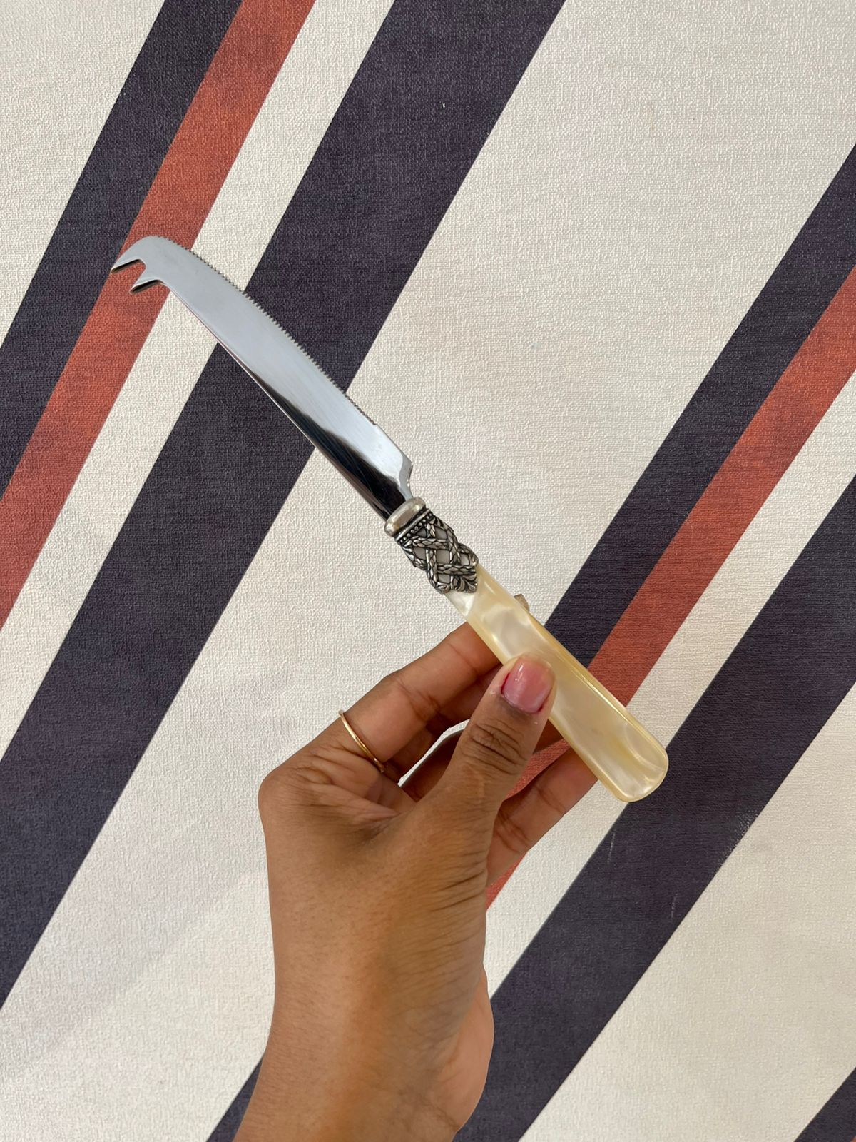 Faca Queijo Resina Madrepérola