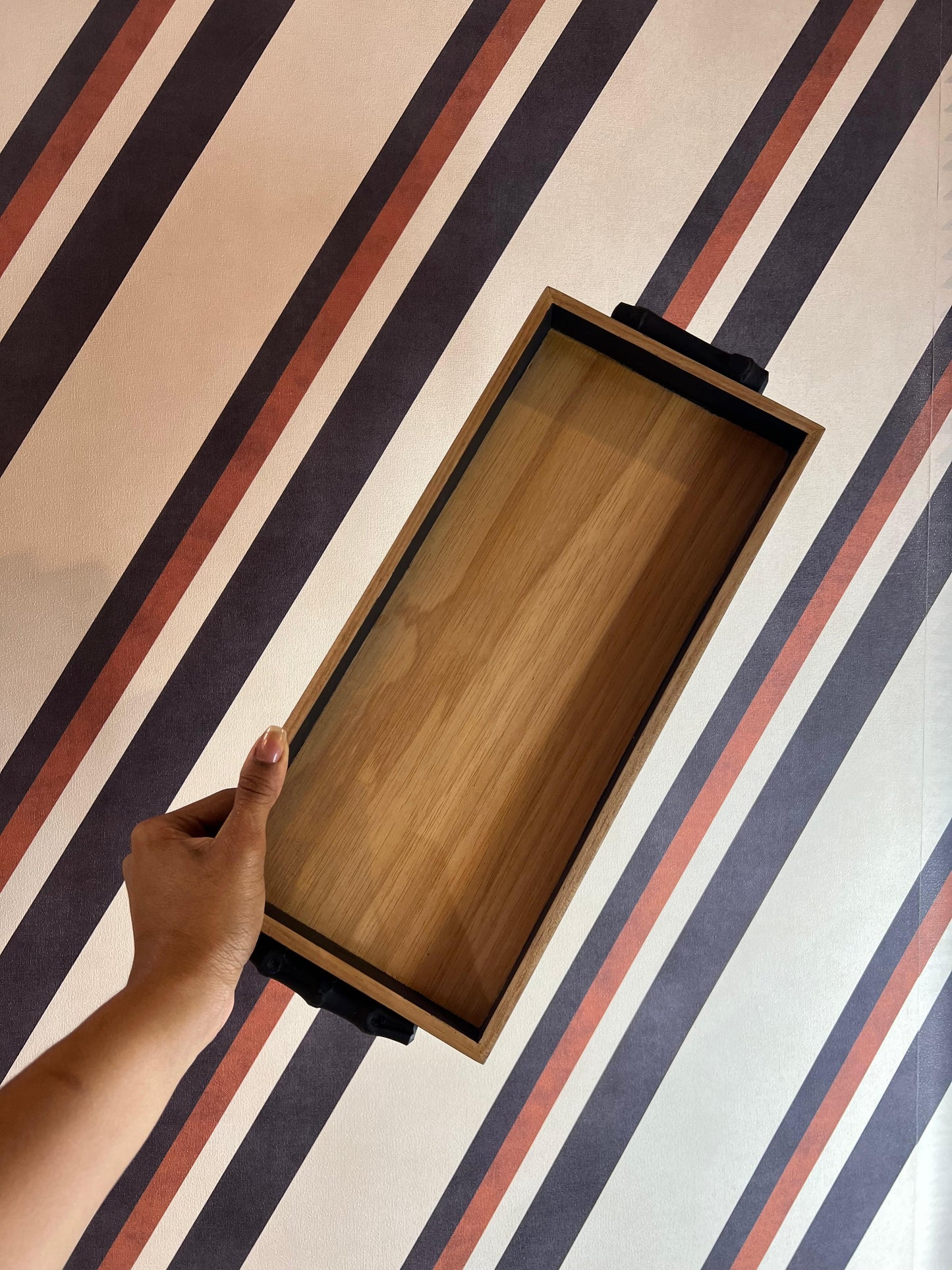 Bandeja Madeira Preta P