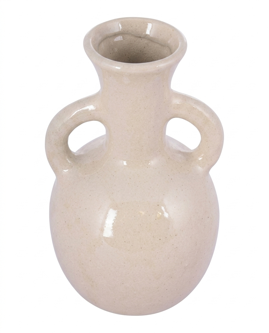Vaso Cerâmica Ivory P