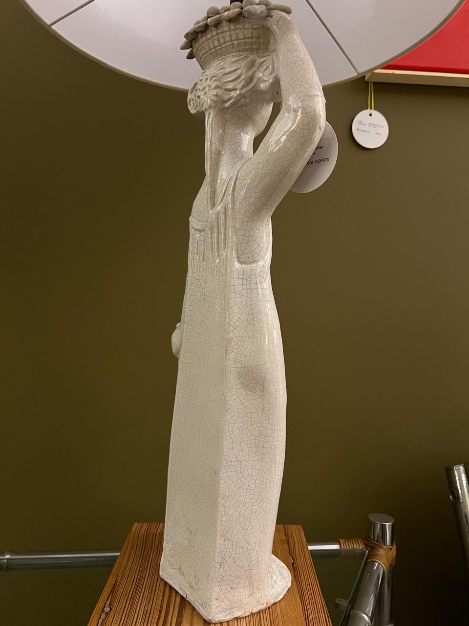 Base Abajur Cerâmica Mulher Novo Rumo