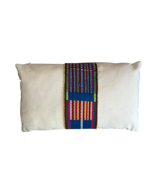 Almofada Ikat Peruano Azul 50x30 II