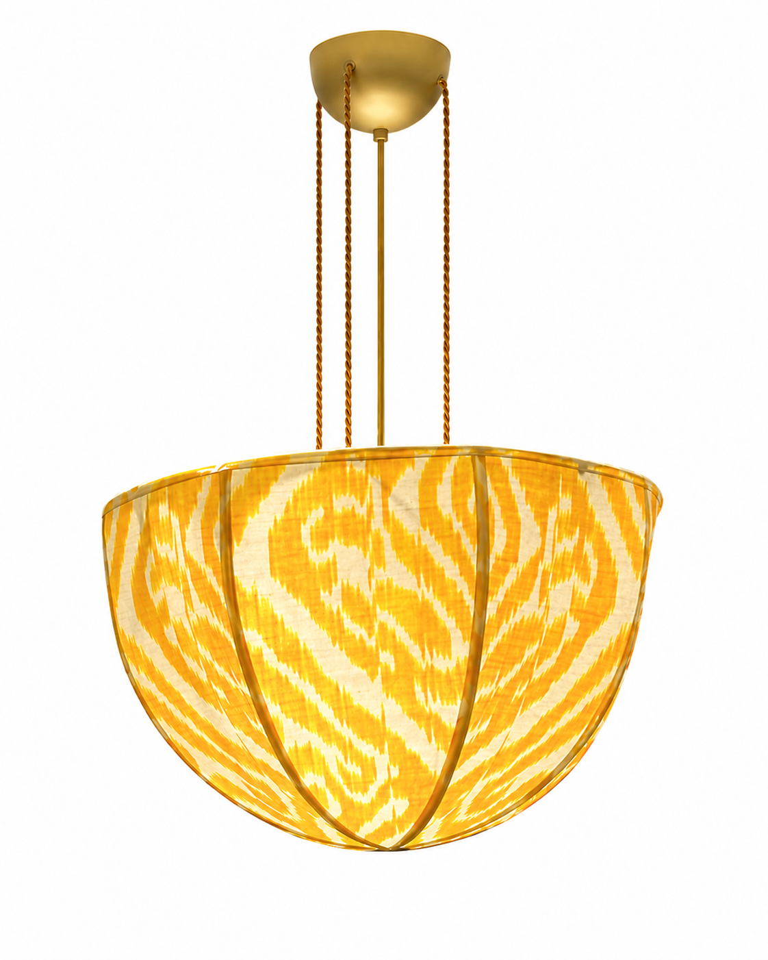 Luminaria em Ikat Amarelo