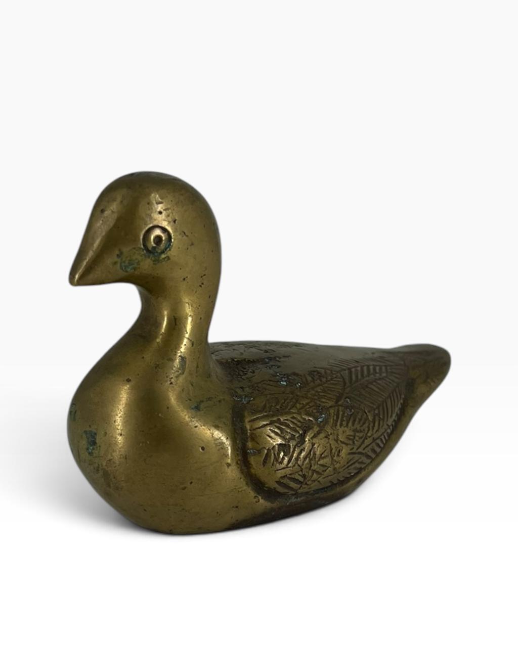 Escultura Pato Bronze