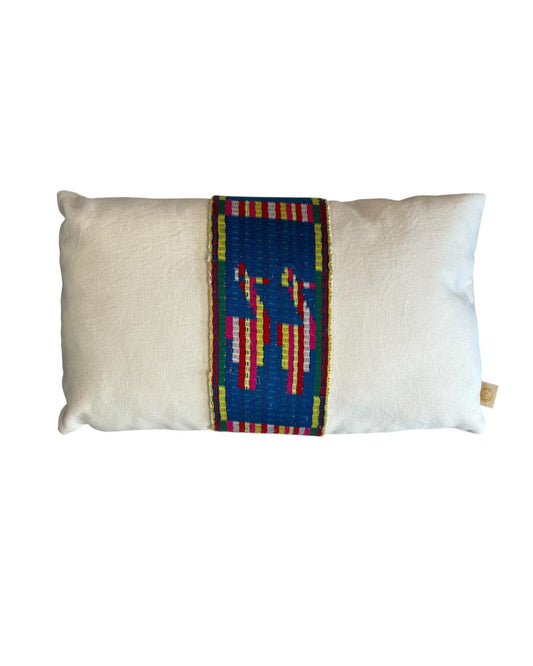 Almofada Ikat Peruano Azul 50x30 I