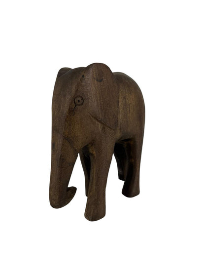 Escultura de Elefante em Madeira M